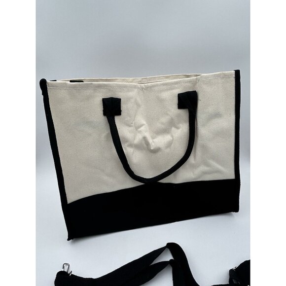 J Monogramed Embroidery Monogram Tote Bags, Canvas Initial Tote Bag Beach - Picture 6 of 10